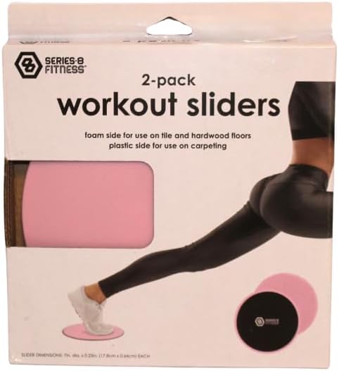 Pink Pilates Starter Kit for Home Workout – Yoga Mat, Pilates Ring, Resistance Bands & Core Sliders Set