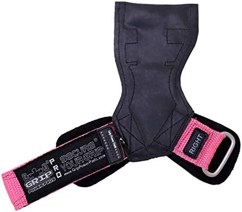 Lifting Grips PRO Weight Gloves Heavy Duty Barbell Gymnastics Straps Alternative to Power Hooks Deadlifts Adjustable Neoprene Padded Wrist Wrap