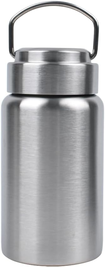 CDJ 16 OZ Uninsulated Single Wall Stainless Steel Water Bottle, Reusable Metal Water Bottle for Sports, Leakproof and Durable, Perfect for Hiking, Gym, Picnics, and Outdoor Activities