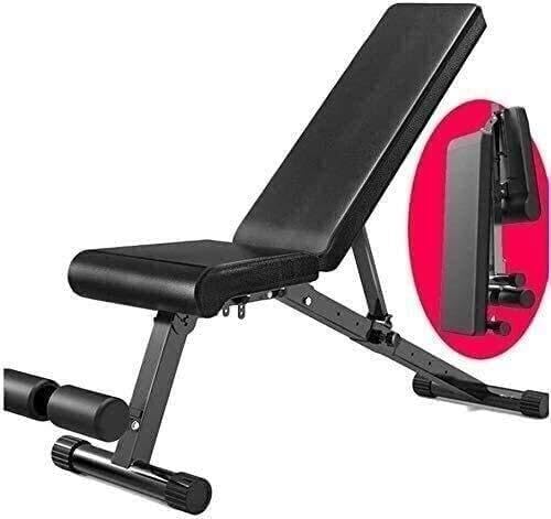 Adjustable Utility Bench for Home Gym, Foldable Sit-Up Bench, Full Body Workout Weight Bench, Flat/Incline/Decline Positions