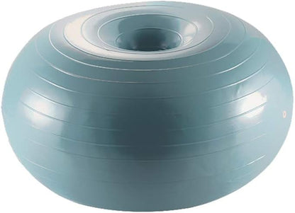 VBESTLIFE Fitness Donut, Exercise Donut Yoga Ball Workout Core Training Stability Ball for Yoga Pilates Balance Training with Inflatable Pump