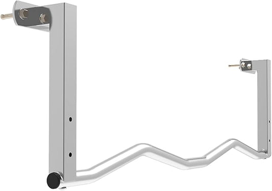 Safety Steel Fitness Horizontal Bar, Wall-Mounted Pull-up Bar, Multi-Purpose Home Gym Strength Training Pole, Easy to Install, Load 300kg (Stainless Steel)
