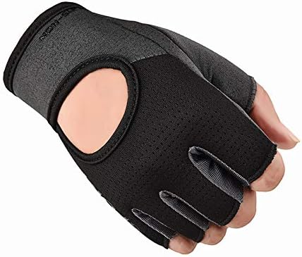 Men Women Workout Gloves Fingerless Weightlifting Anti-Slip Breathable Gym Exercise Gloves for Training Cycling Sports