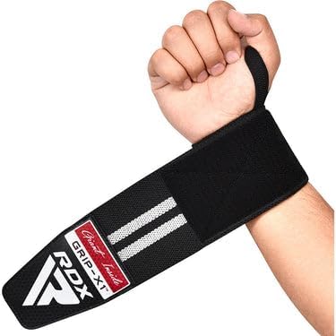 RDX Wrist Wraps for Weightlifting, Cotton Straps Support with Thumb Loop, Gym Wrap for Weight Lifting Powerlifting Competition Strength Training Bodybuilding