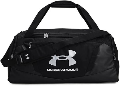 Under Armour Unisex-Adult Undeniable 5.0 Duffle, Black (001)/Metallic Silver, Medium