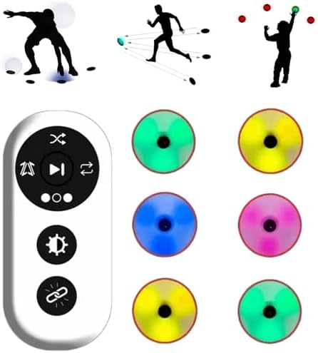 Agile React Training Lights Set - Quick Response Sports Reaction Lamps for Reflex, Agility & Cognitive Skills Enhancement - Perfect for Athletes and Coaches