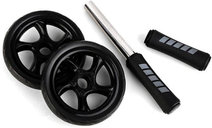 Ab Roller Wheel 2 Types Ab Roller No Noise Ab Wheel, Easy to Assemble, Abs Workout Equipment for Abdominal & Core Strength Training, Home Gym Exercise Wheels for Men & Women