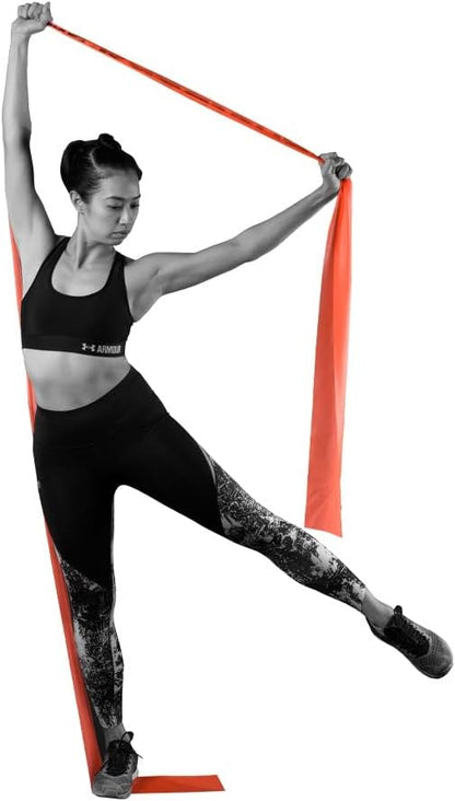 (Product of Malaysia) 6 Yards Blue Sanctband (Level 4 Heavy Resistance) Exercise Bands Physical Therapy for Strength Training Yoga Pilates Stretching Stretch Elastic Band Different Strengths Workout