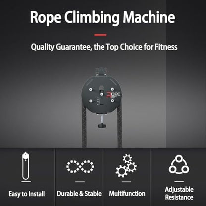 Adjustable Resi Trainer Machine - Portable Endless Rope Pulley System for Home Gym - Versatile Cable Exercise Equipment for Strength Training & Fitness