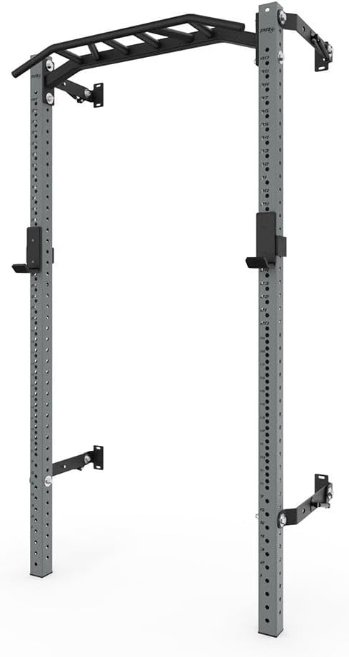 PRx Performance Profile® PRO Squat Rack 3x3 with Kipping or Multi-Grip Pull Up Bar, 89" or 95" Uprights As Seen On Shark Tank Wall Mounted Home Garage Gym Exercise System