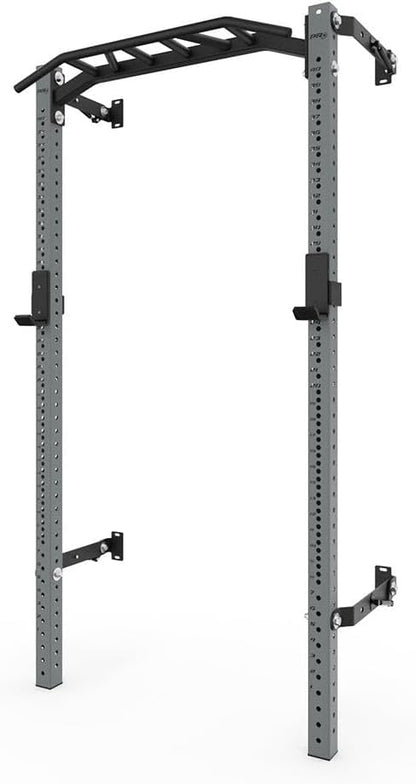 PRx Performance Profile® PRO Squat Rack 3x3 with Kipping or Multi-Grip Pull Up Bar, 89" or 95" Uprights As Seen On Shark Tank Wall Mounted Home Garage Gym Exercise System