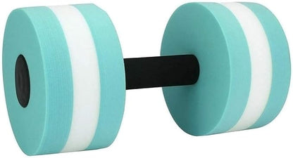 Water Dumbbells, Aquatic Exercise Dumbell, Set of 2 Aerobic Water Exercise Foam Dumbbells Pool Resistance for Men Women Weight Loss Water Sports Fitness Tool