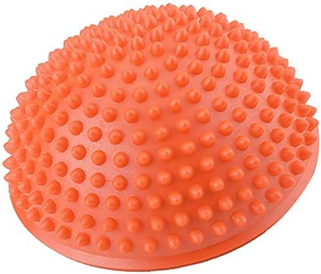 Half Round Yoga Balance Ball, PVC Inflatable Massage Exercise Trainer for Adults and Kids, Sports Fitness Foot Massage Tool