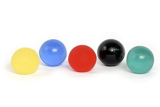 THERABAND Hand Exerciser, Ball For Hand, Wrist, Finger, Forearm, Grip Strengthening & Therapy, Squeeze Ball to Increase Hand Flexibility & Relieve Joint Pain, Blue, Firm