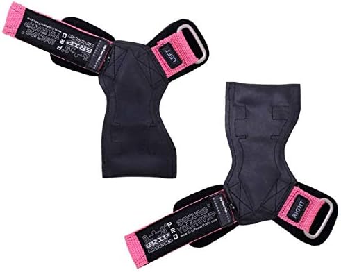 Lifting Grips PRO Weight Gloves Heavy Duty Barbell Gymnastics Straps Alternative to Power Hooks Deadlifts Adjustable Neoprene Padded Wrist Wrap