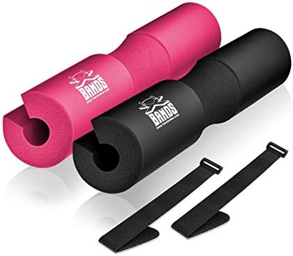 The X Bands Premium Barbell Pad, Squat Pads, Hip Thruster, Safety Neck & Shoulder Protection, Foam Padded Cushion for Weight Lifting, Gym Equipment, Glute Exercise, Lunges, Thrusts - 1 Pad w. 2 Straps