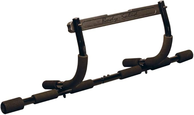Body-Solid Mountless Pull-Up/Push-Up/Sit-Up Bar - Door Mounted Chin-Up Bar for Home Gym, Fitness & Strength Training, Portable Exercise Equipment for Calisthenics, Doorway & Wall Mounted Options