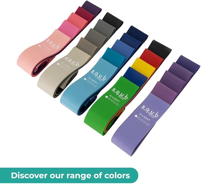 Fitness Resistance Bands Set Stretch Bands for Exercise Bands Resistance for Home Workout Bands, with Handles Bands for Working Out Portable Fitness Bands Resistance Bands for Women Elastic Band