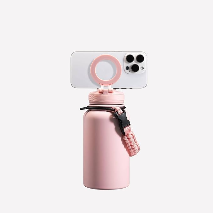 ZTAR Insulated Stainless Steel Water Bottle – Compatible with Magsafe usable as Tripod, Leak-Proof, Keeps Drinks cool or warm, For Travel, Gym, and Office, Ideal Gift for Women, Men & Kids, 22 oz