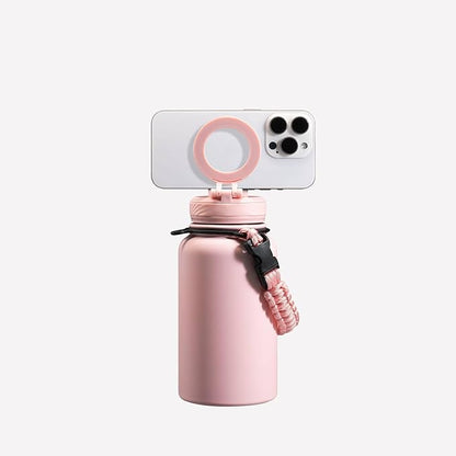 ZTAR Insulated Stainless Steel Water Bottle – Compatible with Magsafe usable as Tripod, Leak-Proof, Keeps Drinks cool or warm, For Travel, Gym, and Office, Ideal Gift for Women, Men & Kids, 22 oz