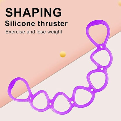 7 Ring Stretch Resistance Exercise Band, Workout Bands Yoga Stretching for Home Fitness, Foot, Leg and Arm Exerciser Stretch Band, Center Workout Walking Exercise