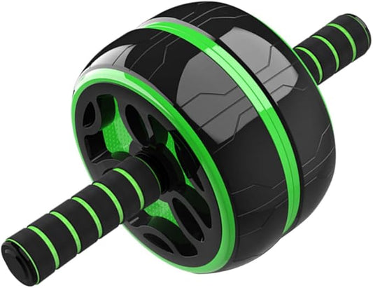 Abdominal Exercise Roller Thickened Steel Tube Wide Wheel Core Trainer for Men and Women Quiet Abdominal Wheel for Stomach and Back Strengthening Fat Burning Workout Equipment