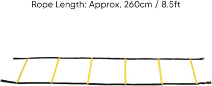 Agility Ladder, 2.6m Speed Agility Training Ladder Speed Training Pad Football Footwork Soccer Workout Pad Workout Equipment for Basketball Kit