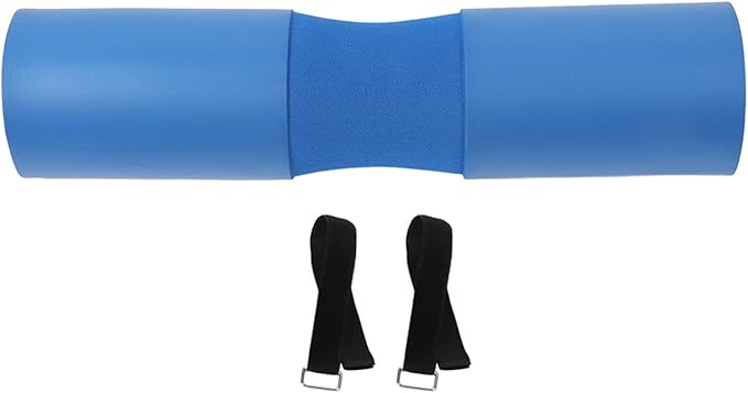 Alomejor Barbell Pad for Squats Thick Foam with Adjustable Straps Neck Shoulder Protection Hip Thrust Pad Blue