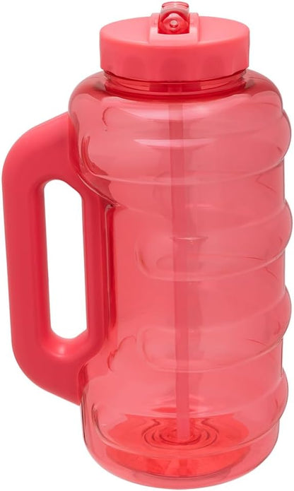 COOL GEAR 3-Pack BEAST 64 oz Jug with Handle | Large Capacity Water bottle for Athletes, Fitness, Gym, & Outdoor Sports | Wide mouth, Leak proof - Pink Pack