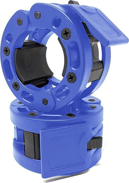 Clout Fitness Olympic Barbell Clamps Collars Quick Release Pair of Locking Weight Clips Fit 2 Inch Barbell for Weightlifting