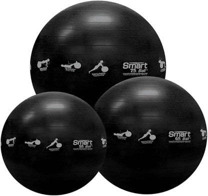 Prism Fitness Studio LINE Smart Self-Guided Stability Exercise Medicine Ball for Yoga, Pilates, and Office Ball Chair, Gray