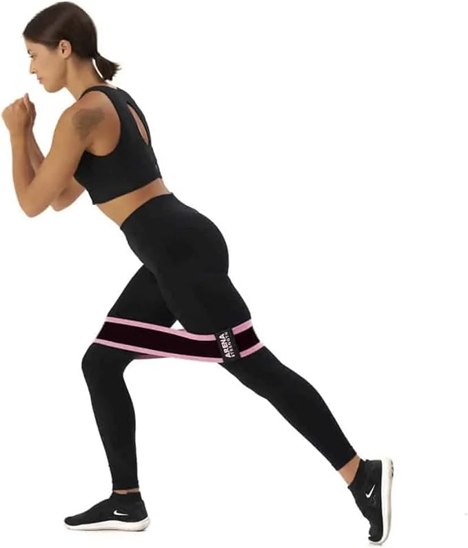 Arena Strength Fabric Booty Bands: Fabric Resistance Bands for Legs and Butt: 3 Pack Set. Perfect Workout Hip Band Resistance. Workout Program and Carry Case Included