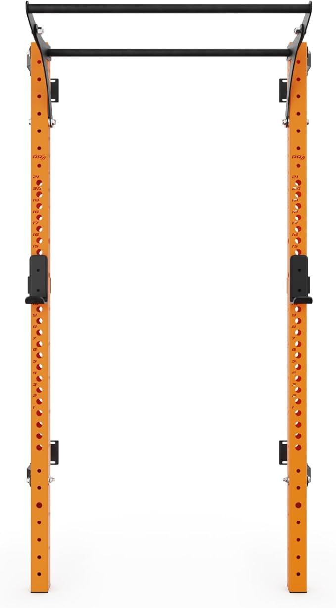 PRx Performance Profile® PRO Squat Rack 3x3 with Kipping or Multi-Grip Pull Up Bar, 89" or 95" Uprights As Seen On Shark Tank Wall Mounted Home Garage Gym Exercise System