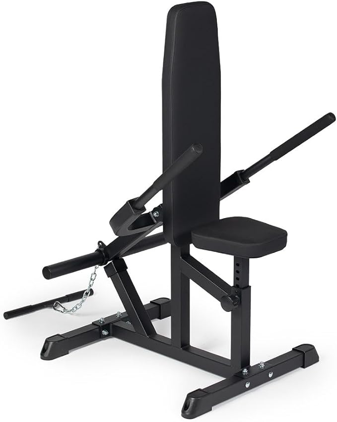 Titan Fitness Seated Dip Machine, Plate Loaded Dip Machine Rated 200 LB, Seated Triceps Dip Machine, Adjustable Padded Seat Backrest, Doubles as Bicep Curl Station