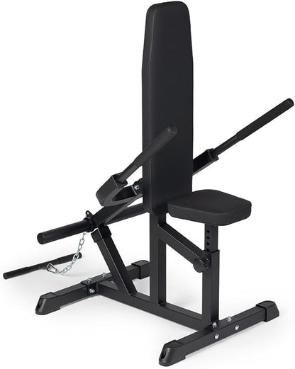 Titan Fitness Seated Dip Machine, Plate Loaded Dip Machine Rated 200 LB, Seated Triceps Dip Machine, Adjustable Padded Seat Backrest, Doubles as Bicep Curl Station