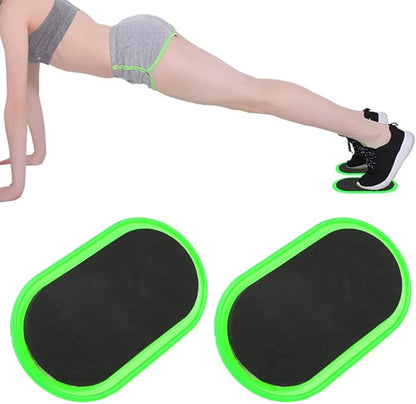 Workout Sliding Disc Sliders, 2 Pcs Core Stability Fitness Equipment, Yellow - Durable EVA and ABS Material, Full Body Muscle Training for Home and Gym