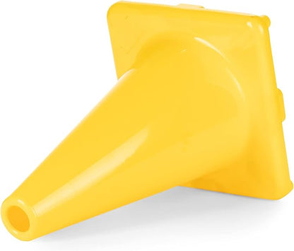 Champion Sports High Visibility Flexible Vinyl Cones for Sports Training, Agility Drills, Field & Gym Marking Sets