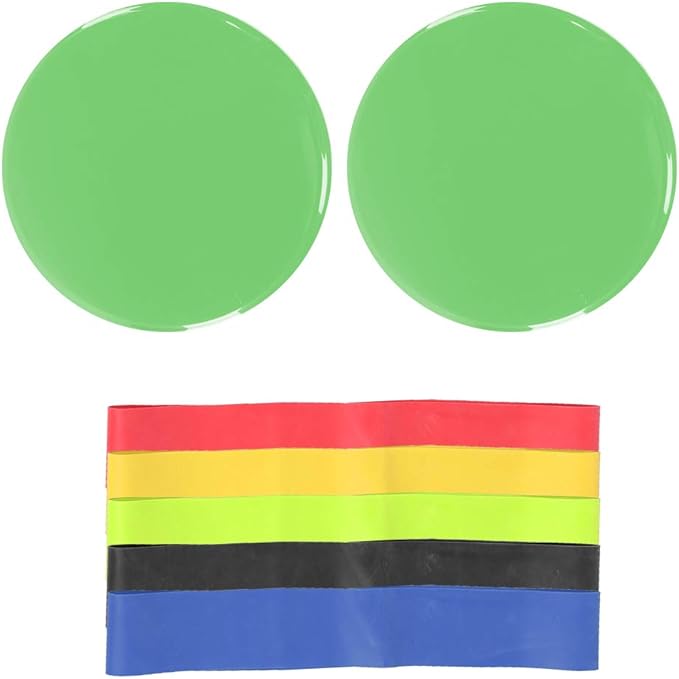 Fitness Sliding Discs ABS Material, 2 Pack, Effective Core Training Equipment for Home Gym Aerobics and Calisthenics in Pink, Black, Red, Blue, Green, Orange
