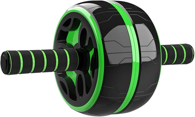 Abdominal Exercise Roller Thickened Steel Tube Wide Wheel Core Trainer for Men and Women Quiet Abdominal Wheel for Stomach and Back Strengthening Fat Burning Workout Equipment