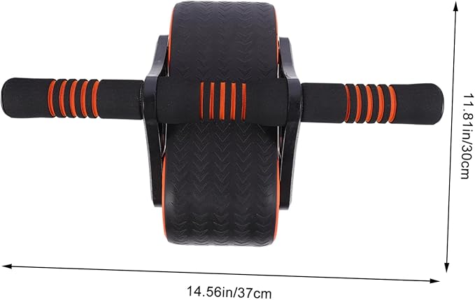 TOYANDONA Ab Roller Wheel with Triangular Support for Core Workout Stable Abdominal Wheel Exercise Equipment for Home Gym Strengthen Back Shoulders Arms Suitable for Beginners and Advanced