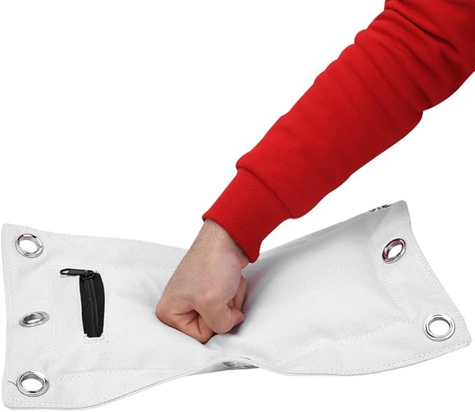 Punch Bag, Boxing Sand Bag, Wing Chun Wall Canvas Punch Empty Sand Bags Target with Zipper for Boxing Muay Thai