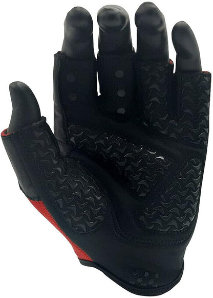 Weightlifting Gloves Leather Palm Grip Half Finger Body Building Gym Glove for Exercise Training Fitness Workout Men Women Lifts Made Spandex Materials, Including Genuine Amara Leather