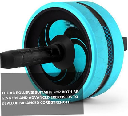 Mikinona Blue Ab Roller Wheel with Knee Pad and Jump Rope for Women Non-slip Handles Core Strength Trainer for Home Gym Fitness Equipment Suitable for Beginners and Advanced Abdominal