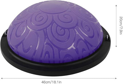 Generic Thicken Explosionproof Balancing Half Ball, Rubber Yoga Exercise Ball, Multifunctional Fitness Trainer with Antislip Feet & Core Strength Enhancement, Ideal for Yoga, Pilates &