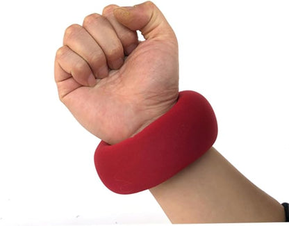 Kisangel 1pc Adjustable Weight-bearing Sandbags Wrist Guard Soft Breathable Sports Fitness Wristband for Women for Running and Workout Comfortable Red Wrist Support Band