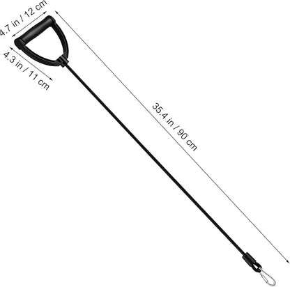 IMIKEYA Resistance Bands: 1 Pair Stepper Resistance Band Fitness Exercise Bands with Handles Fitness Bands Pull Ropes Exercising Bands Resistance Bands for Workout Strength Training at Home, Black