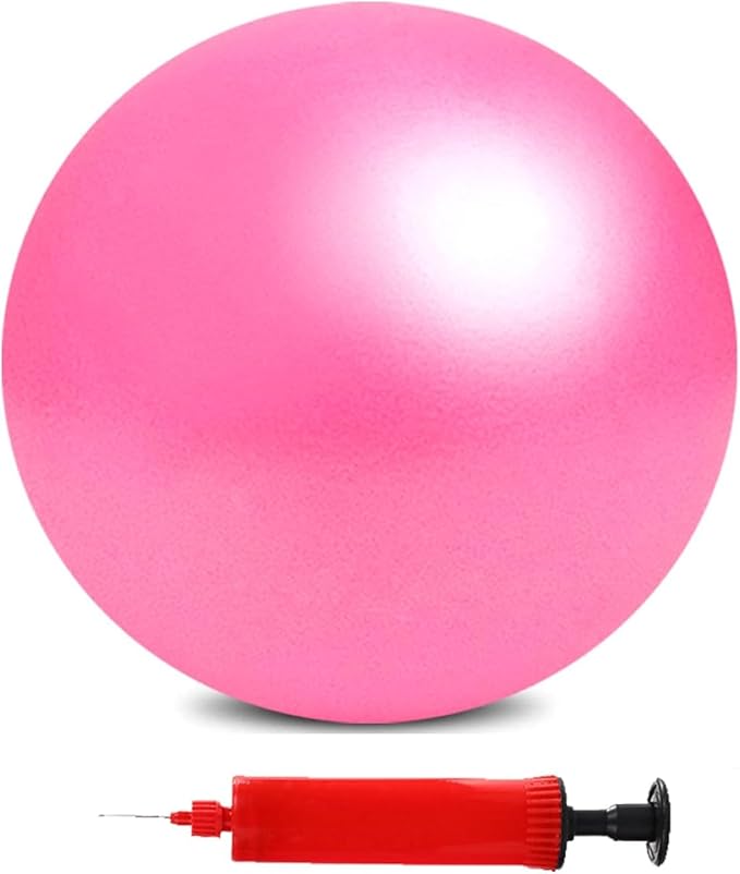 Mini Pilates Exercise Yoga Ball, 9 Inch Small Inflatable Exercise Yoga Ball,Core Training and Physical Therapy Equipment, with Pump