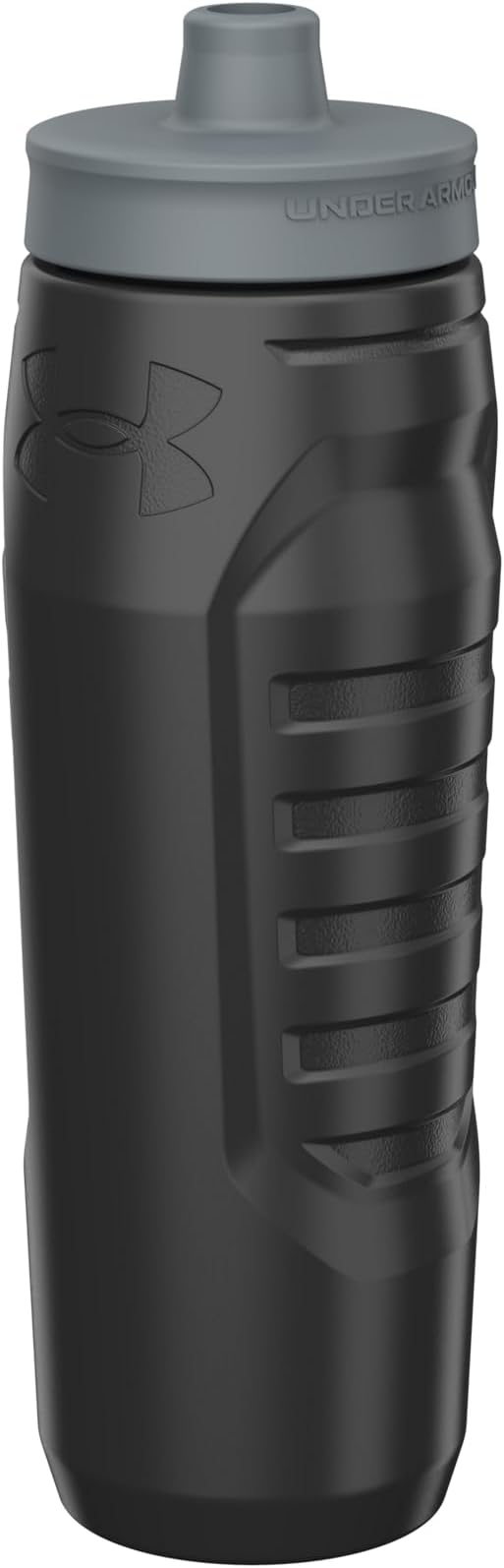 Under Armour Squeeze Water Bottles, 32 oz Water Bottles, Sideline Sports Water Bottle with Quick-Shot Lid, Quick & Easy Hydration, Gym Water Bottles, Squeeze Bottle, 1 32oz Bottle