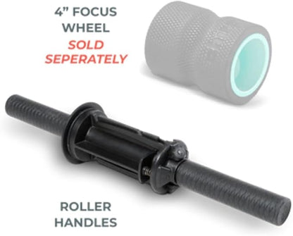 Chirp Focus Muscle Roller Handle, Muscle Roller Handle for Deeper Massage, Deep Tissue Rolling Massager for Neck, Shoulder, & Back Pain, Compatible with the 4-Inch Focus Wheel - 15.5" (39cm)