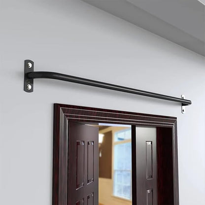 Chin Up Bar Wall Mounted Pull Up Bar,Home Office Gym Garage Corridor Heavy Steel Fitness Bar,70CM/100CM/120CM,Safe Load 300kg，Steel 70CM